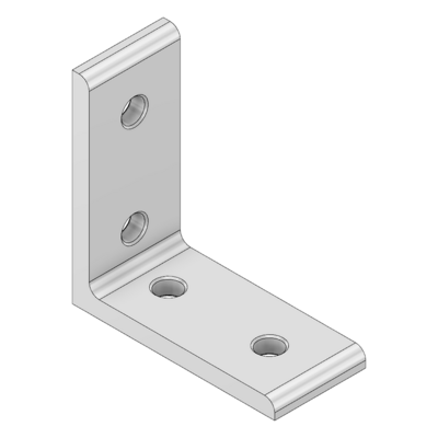 MODULAR SOLUTIONS ANGLE BRACKET<BR>60MM TALL X 30MM WIDE WITH STAINLESS STEEL HARDWARE
